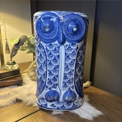 Vaso fioriera gufo ceramica