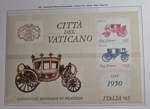 1985 vaticano foglietto - -,