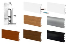 ZOCCOLINO BATTISCOPA PVC FUNZIONE PASSACAVO PREZZO VENDITA AL METRO LINEARE