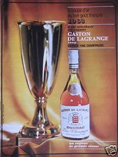PUBLICITÉ COGNAC GASTON DE