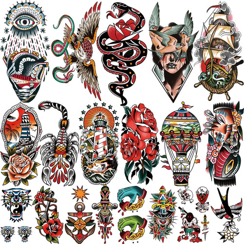 Fogli tatuaggi temporanei - fogli,