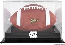 UNC Tar Heels Nero Base Calcio (2015-oggi Logo) Vetrina - Fanatici