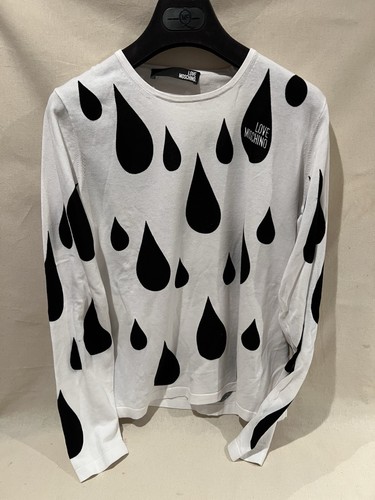 Top moschino cotone motivo - top,