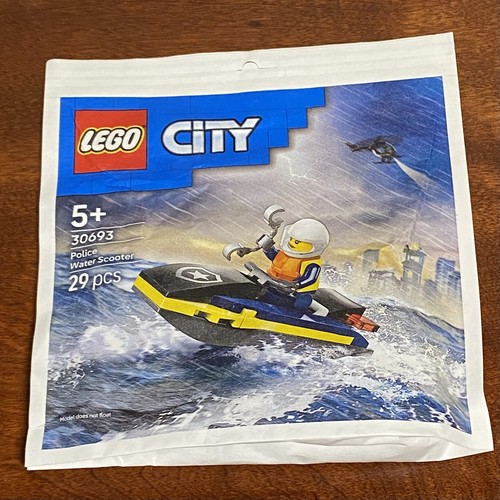Lego police scooter acqua - police,