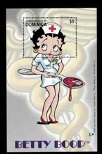 Dominica 2001 - Betty Boop - Medicina - Foglio ricordo francobolli - Scott #2347 - MNH