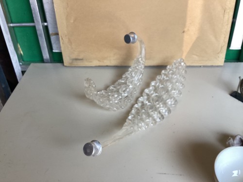 Due foglie lampadario vetro - lampadario, di