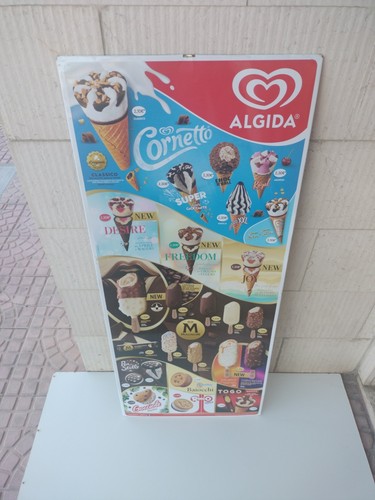 Tabella insegna gelati algida - insegna,
