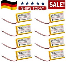Batteria agli ioni di litio polimerici 3,7V 5000mAh 18,5Wh Lipo 105080 spina PH2.0A compatibile