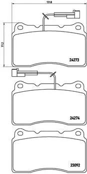 Set pastiglie freno - pastiglie,