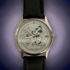 Rare vintage Disney watch Mickey Steamboat Willie 1928 • new