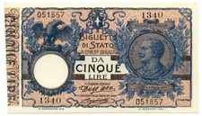 Lire biglietto stato - 5, di