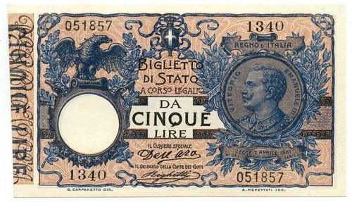 Lire biglietto stato - biglietto, di