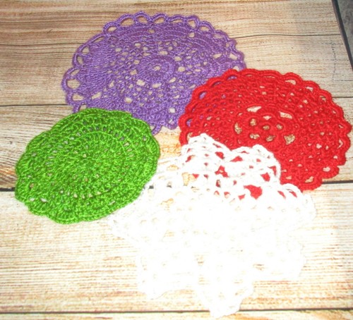 Sottobicchieri uncinetto - 4,