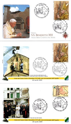 Papa benedetto xvi terremoto - papa,