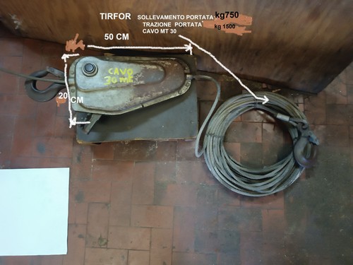Tirfor 750 cavo - tirfor,