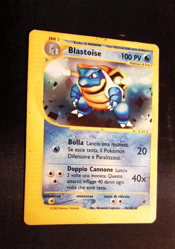 Pokemon blastoise 165 ita - pokemon, 36/165