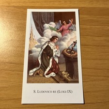 SANTINO CON PREGHIERA COLLEZIONE SAN LUDOVICO RE (LUIGI IX)