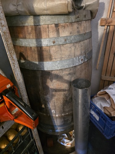 Botte legno per vino con - in,
