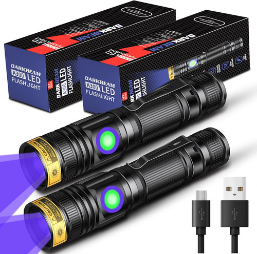 Torcia 365nm ricaricabile - torcia, uv