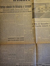 1944-IL RESTO DEL CARLINO-CONTINUA L'AFFLUIRE DEI MEZZI PRESSO MONTE CASSINO