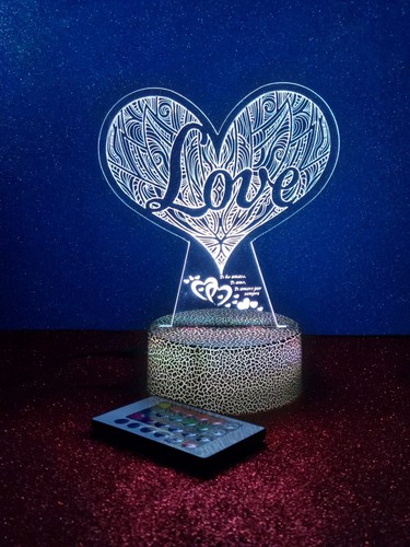 San valentino lampada led - san,