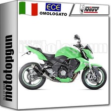 MIVV 2 SCARICO OMOLOGATO CAT-OEM GP INOX NERO KAWASAKI Z 1000 Z1000 2009 09
