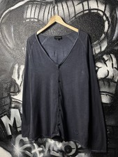 Cardigan Emporio Armani blu indaco in cotone taglia XXL