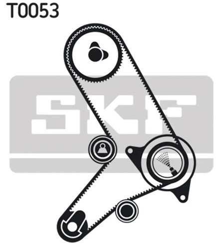Kit cinghie dentate skf vkma - cinghie,