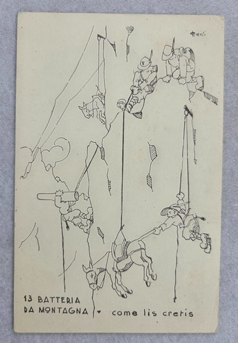Cartolina reggimentali alpini - cartolina,