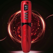 Macchina per tatuaggi wireless Bronc Magic Pen (rosso)