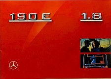 Brochure Mercedes 190E 1.8