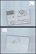 Storia postale Regno VEII da Genova a Marsiglia sassone 23