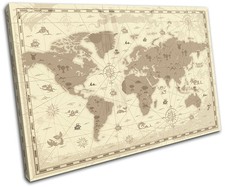 World Map Atlas Globe Sea