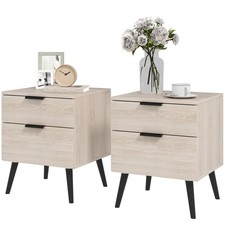 HOMCOM Set 2 Comodini Stile