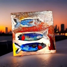Quadro originale olio sardina