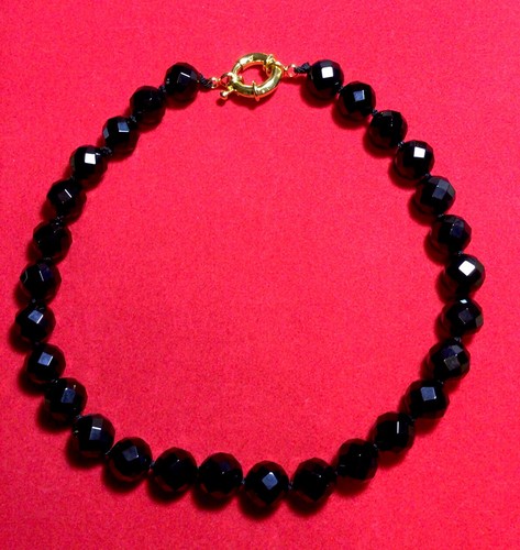 Collana onice nero sfaccettato - onice,