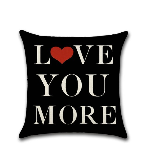 Federa cuscino lettera amore