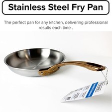 Padella frittata Viking 3 PLY 18/8 acciaio inox 10" manico rame NUOVA