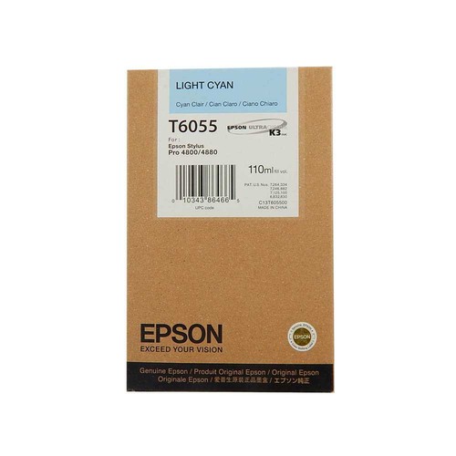 Cartuccia epson t6055 - epson, ciano