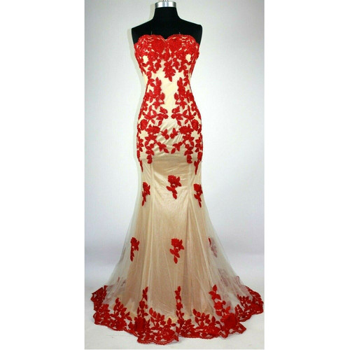 Abito donna lungo ricamo - , pizzo