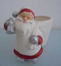 BABBO NATALE CON CONTENITORE DECORAZIONE NATALIZIA PORTA PENNE PORTA VASO - MD2
