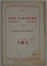 MARIANI LOS CLAVELES GAROFANI SPARTITI MUSICA LEGGERA ORCHESTRA PIANOFORTE