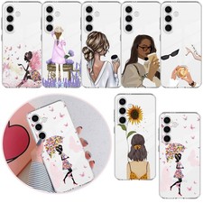 Custodia TPU fantasia ragazza per Samsung Galaxy S24 Ultra S25 A26 A55 A56 A17