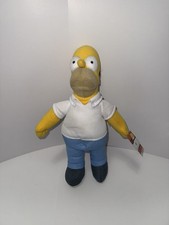 Nanco 2005 Homer Simpson I Simpson Papà Peluche Bambola Figura 12” Nuovo con etichette