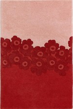 Tappeto rosso floreale