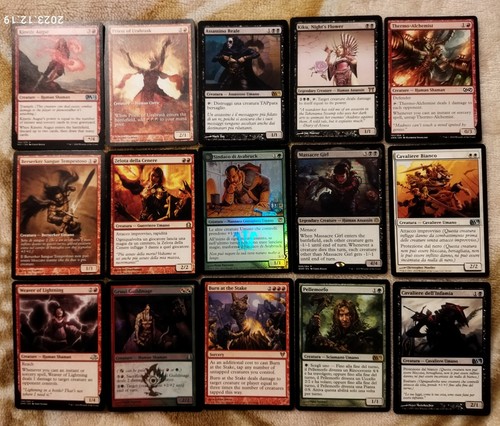 Lotto carte mazzo commander - 30,