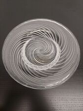 Piatto Vetro Murano Spirale anni 70
