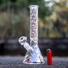 Tubo acqua 12" vetro bong