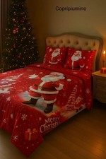 Set Copripiumino Natalizio Set Di Biancheria Da Letto Di Natale Misura 2 Posti
