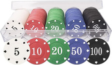 Fiches Poker Con Scatola, Set